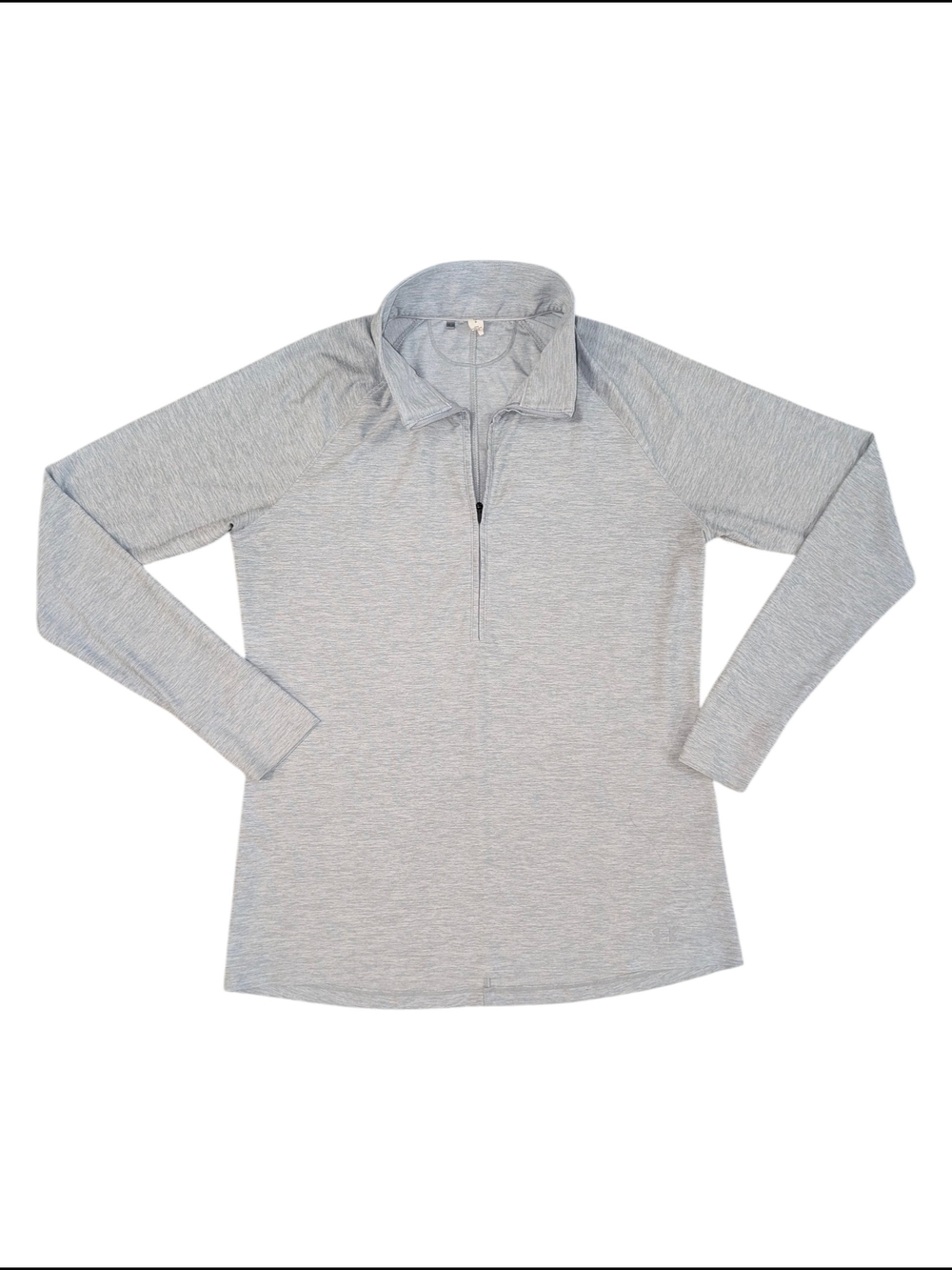 Under Armour Women's LG Light Gray Long-Sleeve Quarter-Zip Pullover Loose Fit